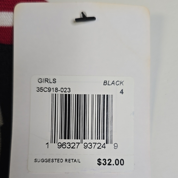 Jordan Kids Black and Red Basketball Jersey Dress - Picture 2 of 4